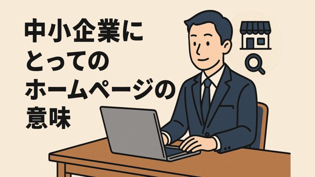 中小企業にとってのホームページの意味
