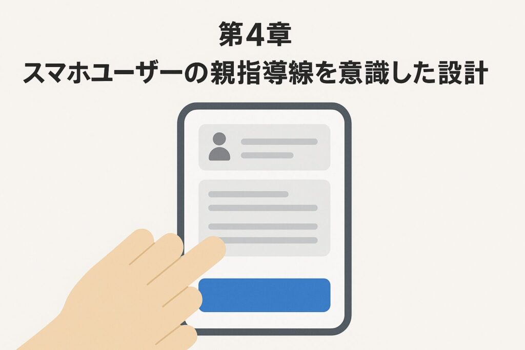 第4章:スマホユーザーの親指導線を意識した設計